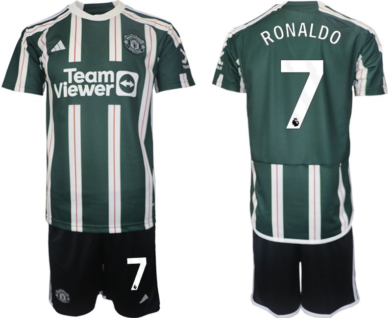Men 2023-2024 Club Manchester United away green #7 Soccer Jersey